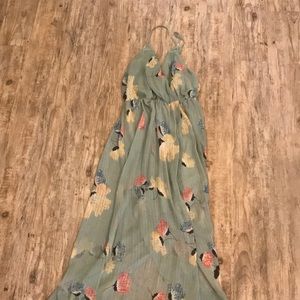 Sienna sky cross back maxi dress size S